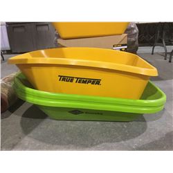 True Temper and Garant Wheel Burrow Tray Lot of 4