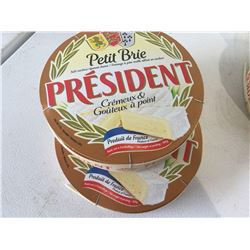 President Petit Creamy Brie Cheese (2 x 500g)
