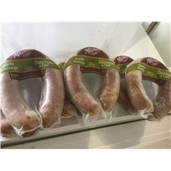 Lot of Mitchell's Garlic Sausage (6 x 750g)
