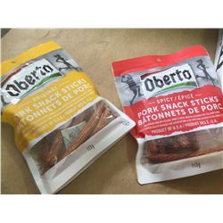 Lot of Oberto Pork Snack Sticks