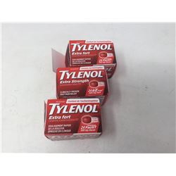 Lot of Tylenol Extra Strength (3 x 24)