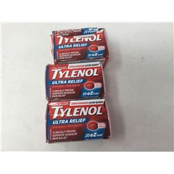 Lot of Tylenol Ultra Relief (3 x 20)