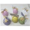 Image 1 : Lot of Easter Egg Placecard or Photo Holders (Lot of Assorted 6- colors may vary)