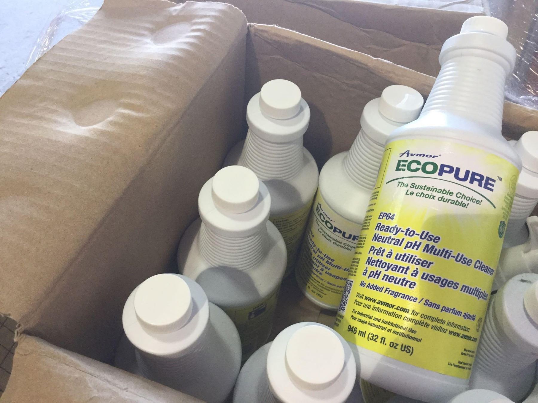 Lot of Avmor Ecopure Ready to use Neutral pH MultiUse Cleaner (6 x 946ml)