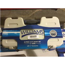NEW Williams 23 Piece 12PT. Socket Set 1/2" Drive
