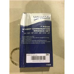 Williams 7-Piece Stubby Combination Wrench Set