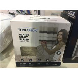 Therapedic Heated Silky Plush Throw (50" x 60")