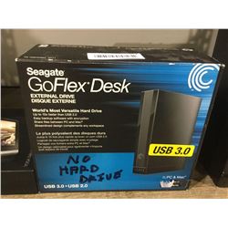 Seagate Go Flex Desk USB 3.0 External Drive (No hard drive)
