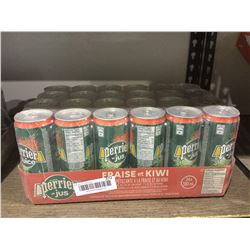 Perrier Sparkling Strawberry and Kiwi Juice (24 x 330mL)