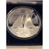 Image 2 : HUGE 5 Ounces Silver 999 Fine 1987 AMERICAS CUP COA in Original Box