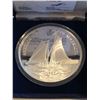 Image 2 : HUGE Silver 5 Ounces 1987 AMERICAS CUP COA in Original Box