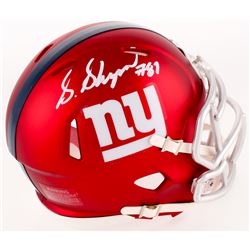 Sterling Shepard Signed Giants Blaze Speed Mini-Helmet (Fanatics Hologram)