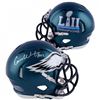 Image 1 : Carson Wentz Signed Eagles Super Bowl LII Speed Mini Helmet Inscribed "AO1" (Fanatics)