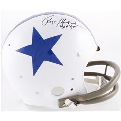 Roger Staubach Signed Cowboys Full-Size TK Suspension Helmet Inscribed "HOF '85" (JSA COA)