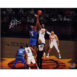 Deandre Ayton Signed Suns "Tip Off" 16x20 Limited Edition Photo Inscribed "Time To Rise" (Game Day L