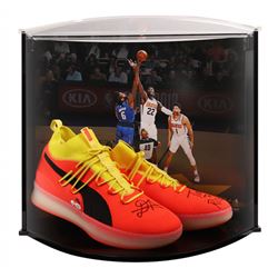 Deandre Ayton Signed LE Pair of (2) Puma Clyde Court Disrupt Basketball Shoes Inscribed "Time To Ris
