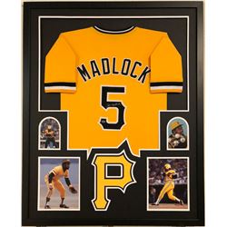 Bill Madlock Signed Pirates 34x42 Custom Framed Jersey Display (Madlock Hologram)