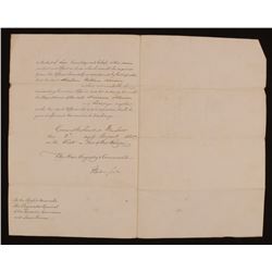 King William IV Signed 8.5x12.5 1830 Document (JSA LOA)