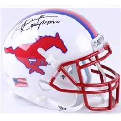 Eric Dickerson Signed SMU Mustangs Mini-Helmet Inscribed "Pony Express" (Beckett COA)