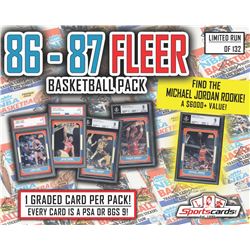 1986 - 87 Fleer Basketball PSA or BGS 9 Mystery Pack! ALL GRADED MINT 9!