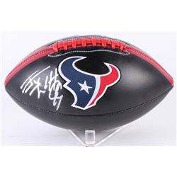 JJ Watt Signed Texans Logo Football (JSA COA  Watt Hologram)