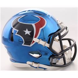 J.J. Watt Signed Texans Chrome Speed Mini-Helmet (JSA COA  Watt Hologram)