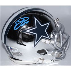 Emmitt Smith Signed Cowboys Chrome Speed Mini-Helmet (Beckett COA  Prova Hologram)