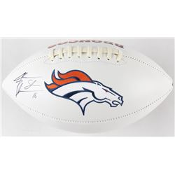 Jake Plummer Signed Denver Broncos Logo Football Inscribed "Snake" (Beckett COA)