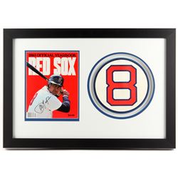 Carl Yastrzemski Signed Boston Red Sox 18.5x26 Custom Framed 1983 Yearbook Display (JSA COA)