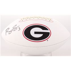 Roquan Smith Signed Georgia Bulldogs Logo Football (Beckett COA)