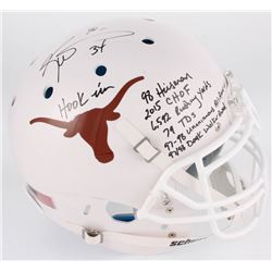 Ricky Williams Signed Texas Longhorns Full-Size Authentic On-Field Helmet with Multiple Inscriptions