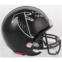 Deion Sanders Signed Falcons Full-Size Authentic On-Field Helmet Inscribed "Prime Time"  "HOF 2011" 