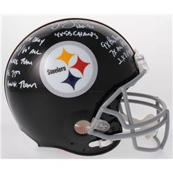 Jack Lambert Signed Steelers Full-Size Authentic On-Field Helmet with Multiple Inscriptions (JSA COA