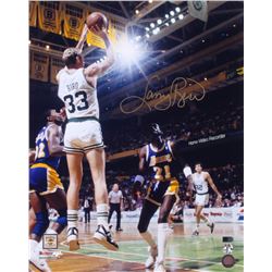 Larry Bird Signed Boston Celtics 16x20 Photo (AI Verified COA  Bird Hologram)