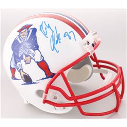 Rob Gronkowski Signed New England Patriots Full-Size Throwback Helmet (Radtke COA)