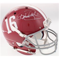 Eddie Lacy, Derrick Henry  Mark Ingram Signed Alabama Crimson Tide Full-Size Helmet (Radtke COA  Lac