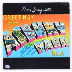 Bruce Springsteen Signed "Greetings from Ashbury Park" Vinyl Record Album Cover (Beckett LOA)