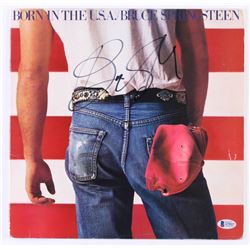 Bruce Springsteen Signed "Born in the U.S.A" Vinyl Record Album Cover (Beckett LOA)