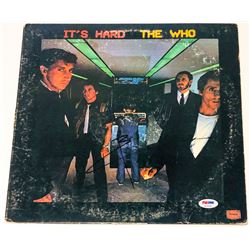 Pete Townshend Signed "It's Hard" Vinyl Album Cover (PSA COA)
