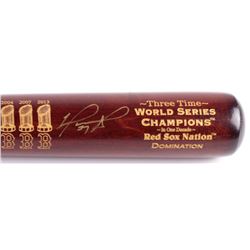 David Ortiz Signed LE Boston Red Sox "3X W.S.C." Engraved Louisville Slugger Baseball Bat (Steiner C