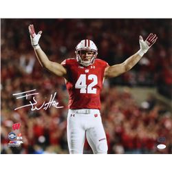 T. J. Watt Signed Wisconsin Badgers 16x20 Photo (JSA COA  Watt Hologram)