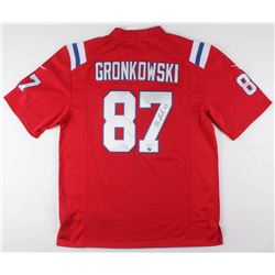 Rob Gronkowski Signed New England Patriots Throwback Jersey (JSA COA)