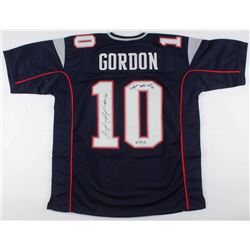 Josh Gordon Signed New England Patriots Jersey Inscribed "Caught Brady's 500th TD"  "10/4/18" (JSA C