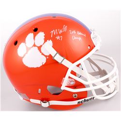 Mike Williams Signed Clemson Tigers Full-Size Helmet Inscribed "2016 National Champs" (JSA COA)