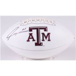 Trayveon Williams Signed Texas AM Aggies Logo Football (JSA COA)