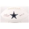 Image 1 : Mel Renfro Signed Dallas Cowboys Logo Football Inscribed "HOF 96" (SGC COA)