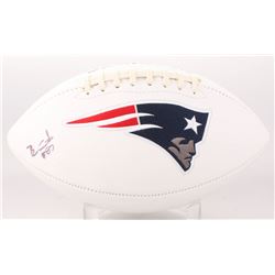 Ben Coates Signed New England Patriots Logo Football (Beckett COA)