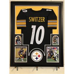 Ryan Switzer Signed Pittsburgh Steelers 34x42 Custom Framed Jersey (JSA COA)