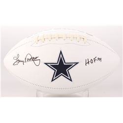 Tony Dorsett Signed Dallas Cowboys Logo Football Inscribed "HOF 94" (Beckett COA)