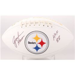 Jack Ham Signed Pittsburgh Steelers Logo Football Inscribed "HOF 88" (JSA COA)